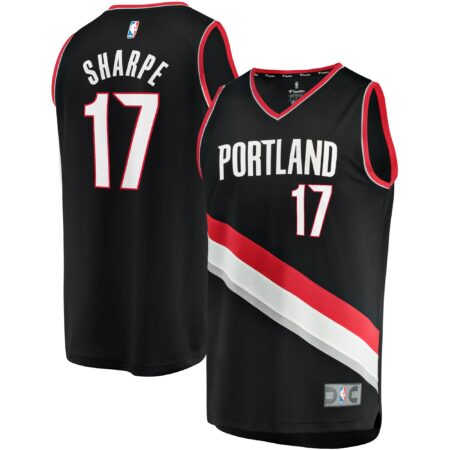 Shaedon Sharpe Portland Trail Blazers Fast Break Player Jersey - Icon Edition - Black