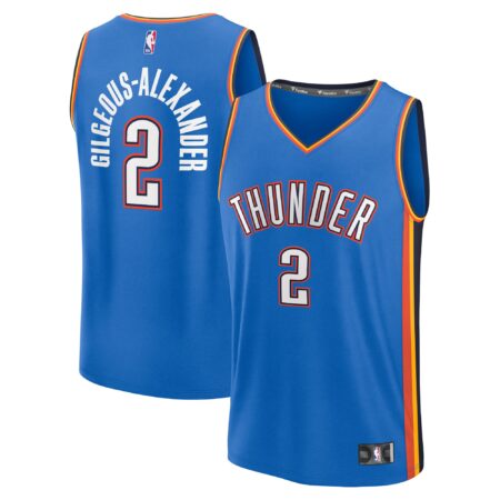 Shai Gilgeous-Alexander Oklahoma City Thunder Big & Tall Fast Break Jersey - Icon Edition - Blue