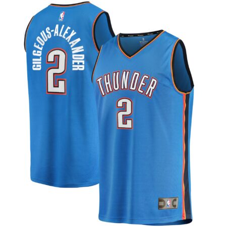 Shai Gilgeous-Alexander Oklahoma City Thunder Fast Break Player Jersey - Icon Edition - Blue