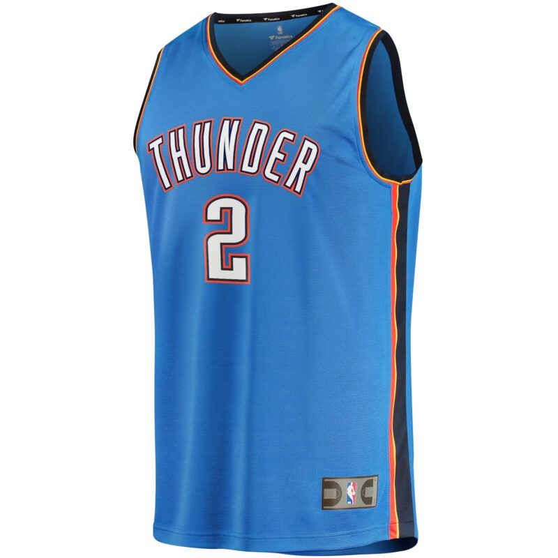 Shai Gilgeous-Alexander Oklahoma City Thunder Fast Break Player Jersey - Icon Edition - Blue - Image 2