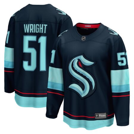 Shane Wright Seattle Kraken Men's Home Breakaway Player Jersey - Deep Sea Blue
