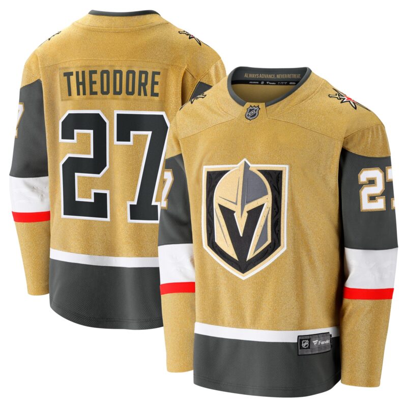 Shea Theodore Vegas Golden Knights Home Breakaway Jersey - Gold