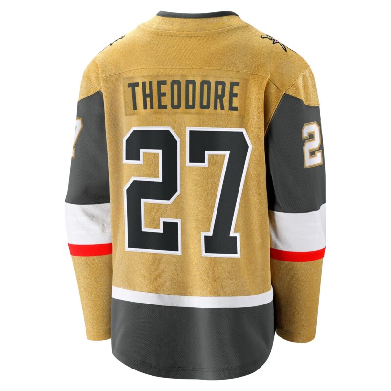 Shea Theodore Vegas Golden Knights Home Breakaway Jersey - Gold - Image 3