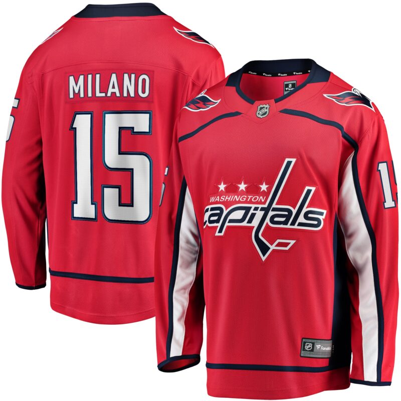 Sonny Milano Washington Capitals Home Breakaway Jersey - Red