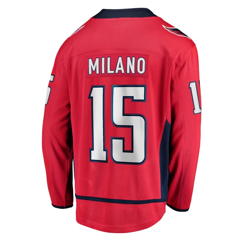 Sonny Milano Washington Capitals Home Breakaway Jersey - Red - Image 3