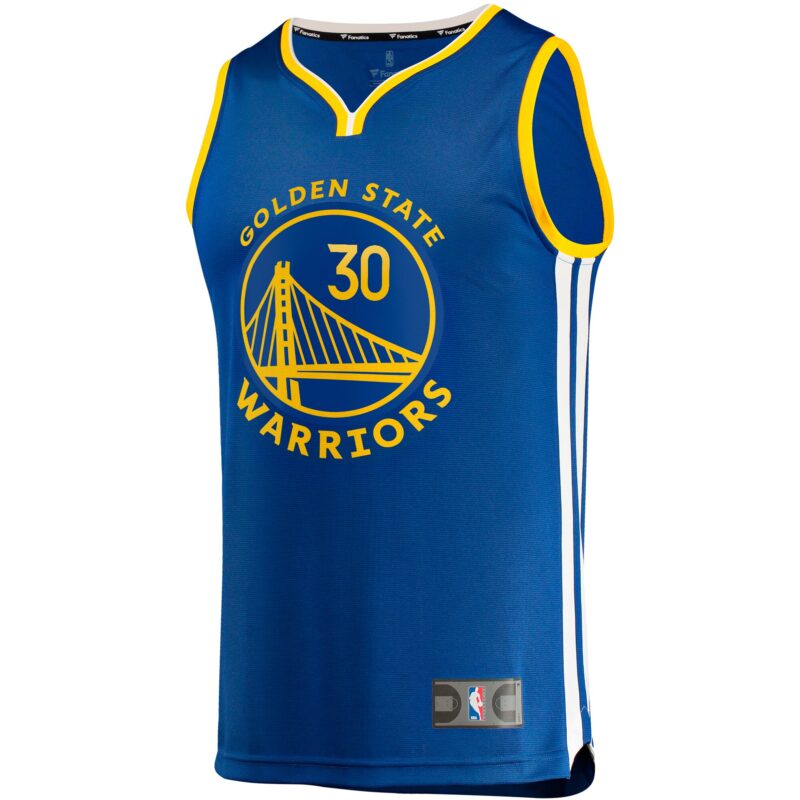 Stephen Curry Golden State Warriors Big & Tall Fast Break Player Jersey - Royal - Icon Edition - Image 2