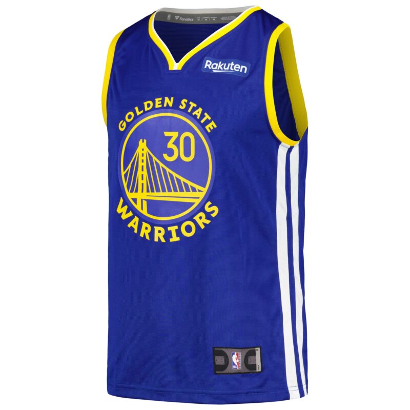 Stephen Curry Golden State Warriors Fast Break Player Badge Jersey - Royal - Image 2