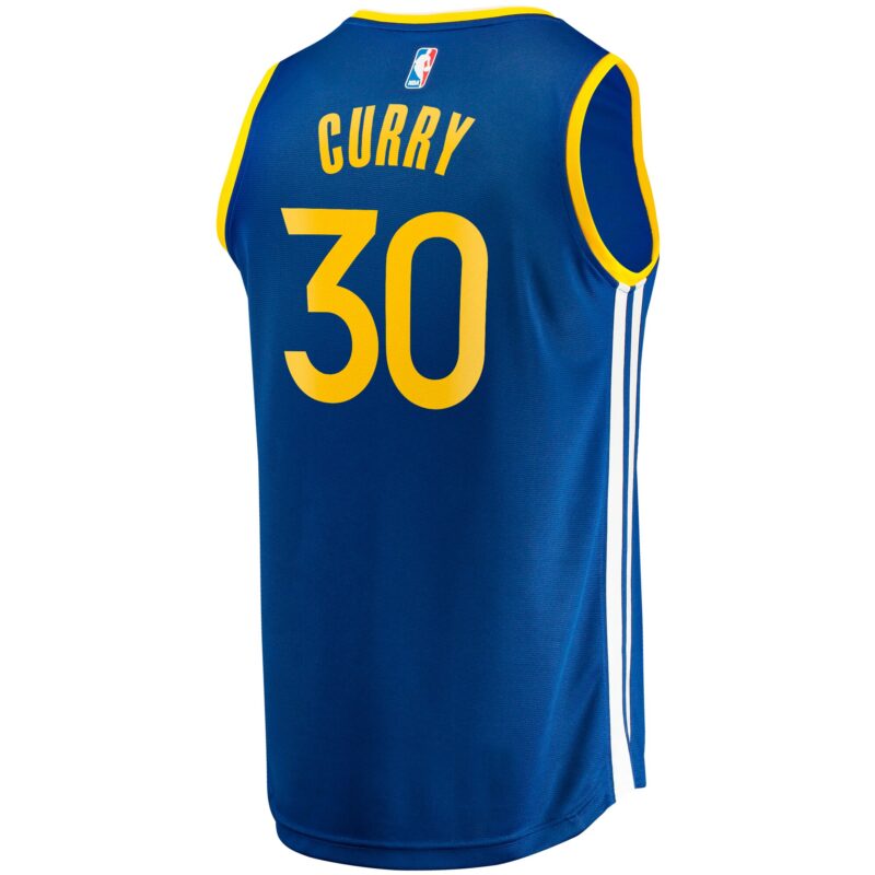 Stephen Curry Golden State Warriors Fast Break Jersey - Icon Edition - Royal - Image 3