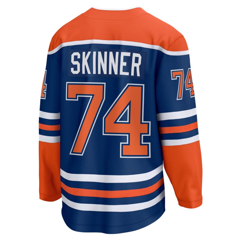 Stuart Skinner Edmonton Oilers Home Breakaway Player Jersey - Royal - Image 3