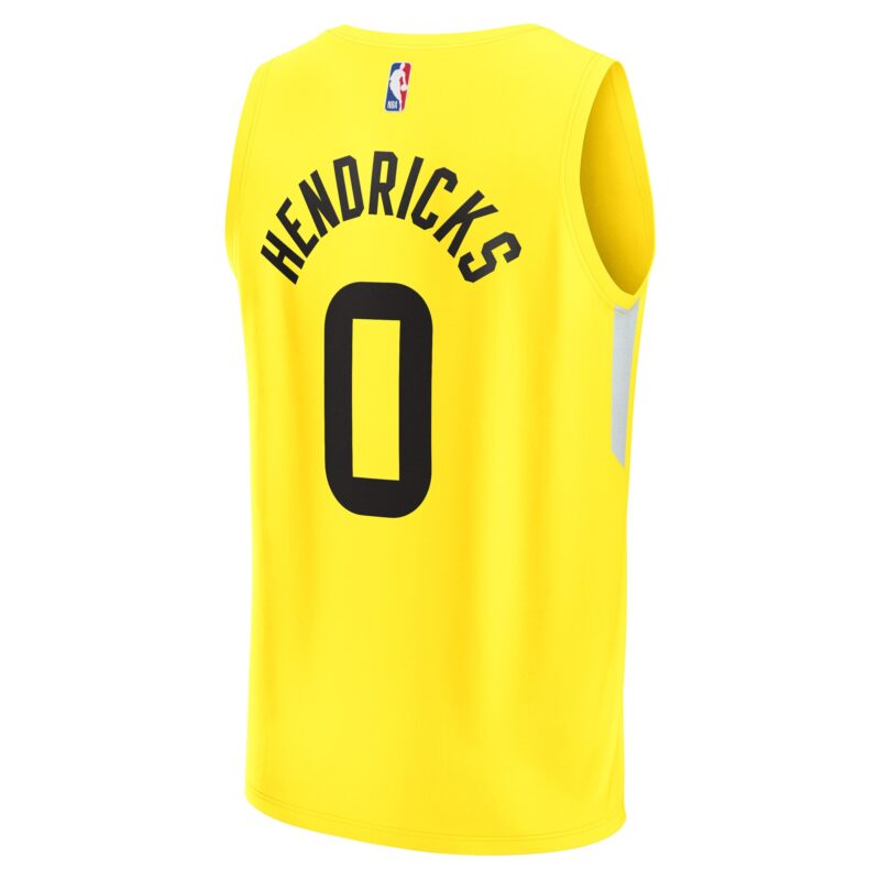 Taylor Hendricks Utah Jazz Fast Break Jersey - Icon Edition - Yellow - Image 3