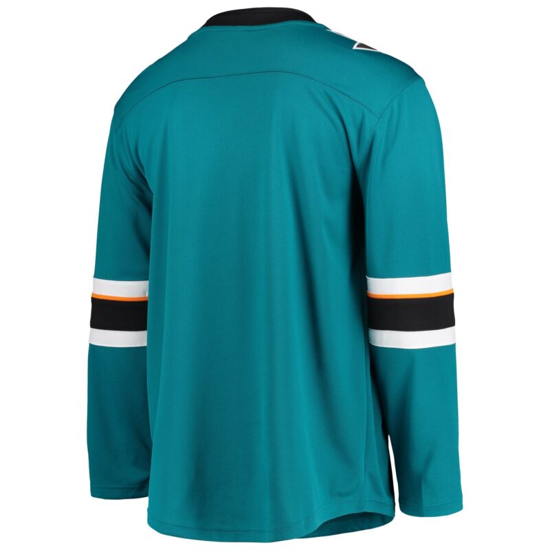 San Jose Sharks Home Breakaway Team Jersey - Teal - Image 3
