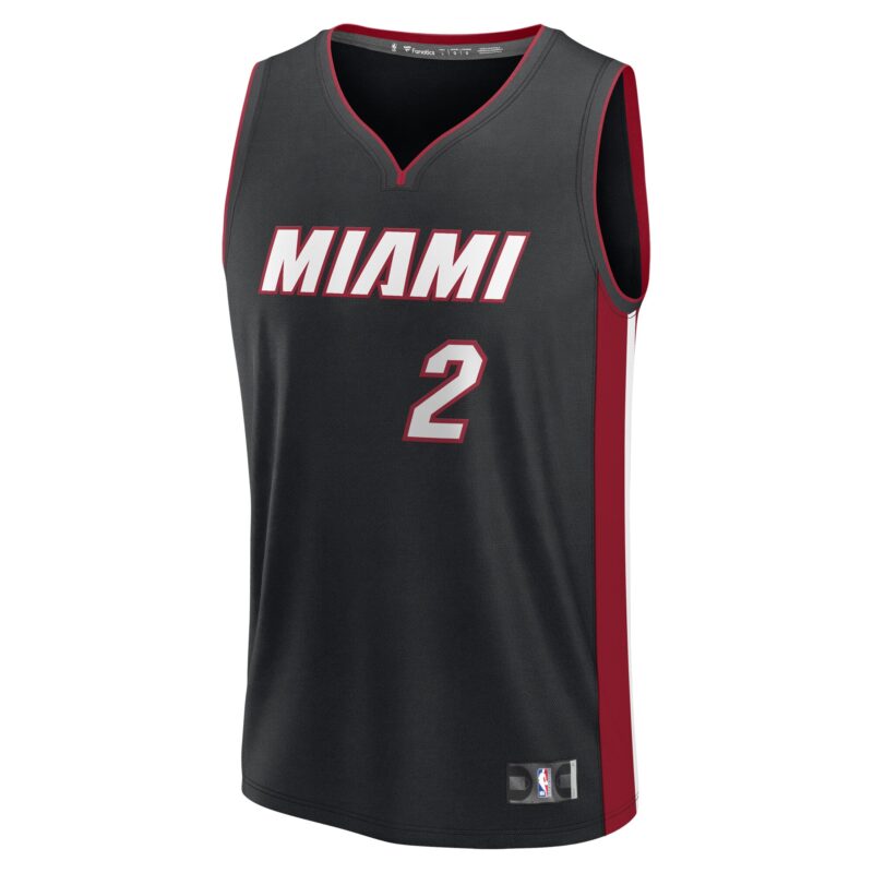 Terry Rozier Miami Heat Fast Break Player Jersey - Icon Edition - Black - Image 2