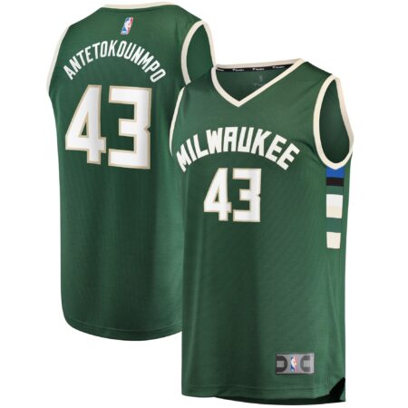 Thanasis Antetokounmpo Milwaukee Bucks Fast Break Player Jersey - Icon Edition - Hunter Green