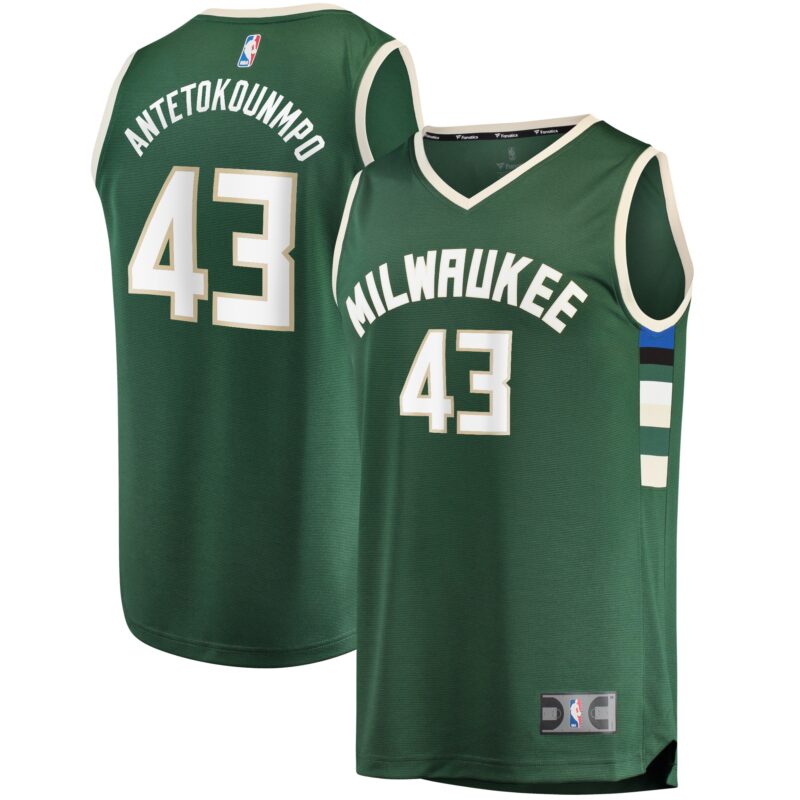 Thanasis Antetokounmpo Milwaukee Bucks Fast Break Player Jersey - Icon Edition - Hunter Green