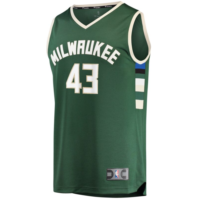 Thanasis Antetokounmpo Milwaukee Bucks Fast Break Player Jersey - Icon Edition - Hunter Green - Image 2