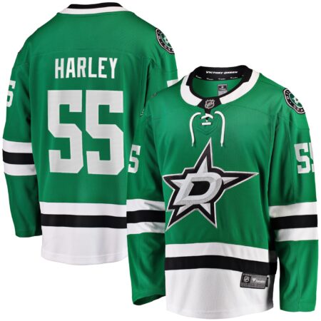 Thomas Harley Dallas Stars Home Premier Breakaway Player Jersey - Kelly Green