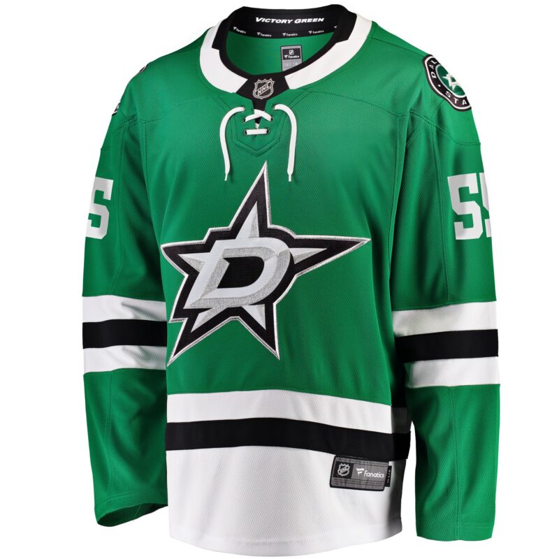 Thomas Harley Dallas Stars Home Premier Breakaway Player Jersey - Kelly Green - Image 2