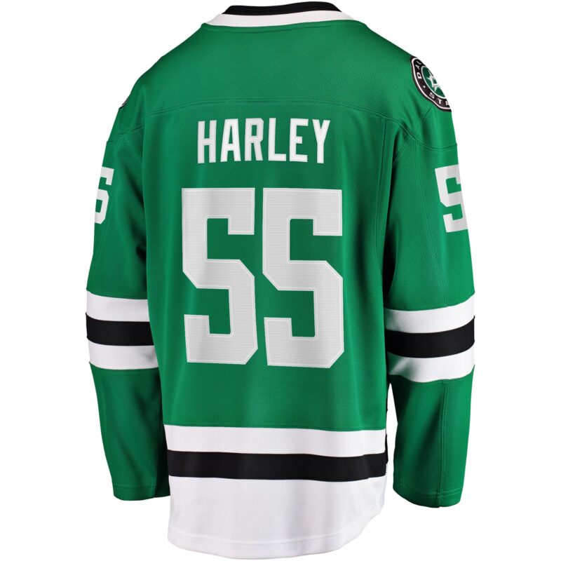 Thomas Harley Dallas Stars Home Premier Breakaway Player Jersey - Kelly Green - Image 3