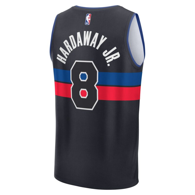 Tim Hardaway Jr. Detroit Pistons Fast Break Player Jersey - Statement Edition - Black - Image 3