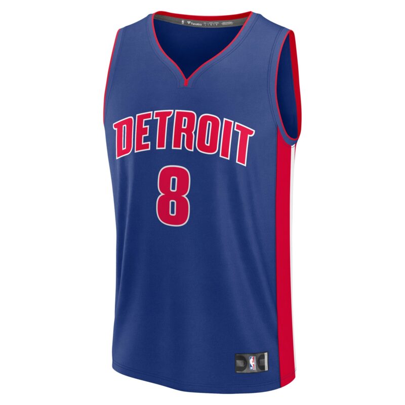 Tim Hardaway Jr. Detroit Pistons Fast Break Player Jersey - Icon Edition - Blue - Image 2