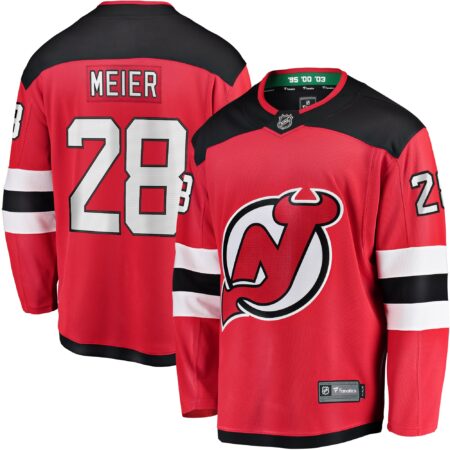 Timo Meier New Jersey Devils Home Breakaway Jersey - Red