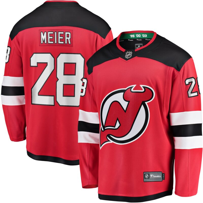 Timo Meier New Jersey Devils Home Breakaway Jersey - Red