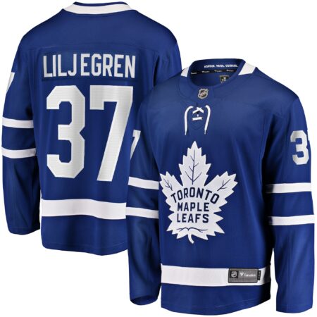 Timothy Liljegren Toronto Maple Leafs Home Premier Breakaway Player Jersey - Blue