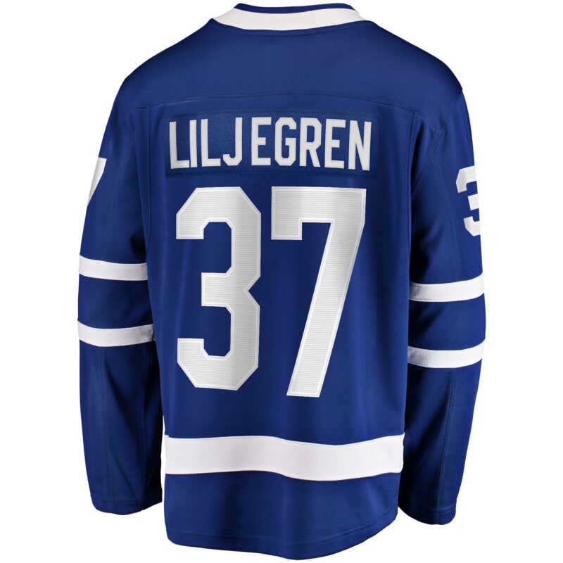 Timothy Liljegren Toronto Maple Leafs Home Premier Breakaway Player Jersey - Blue - Image 3