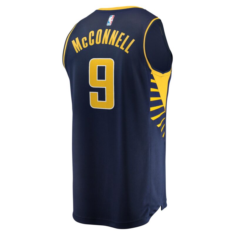 T.J. McConnell Indiana Pacers Fast Break Player Jersey - Icon Edition - Navy - Image 3