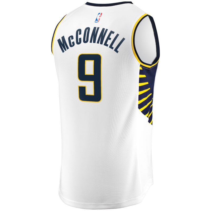 T.J. McConnell Indiana Pacers Fast Break Player Jersey - Association Edition - White - Image 3
