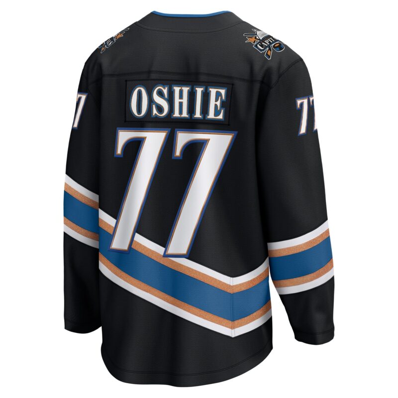 TJ Oshie Washington Capitals Alternate 50th Anniversary Premier Breakaway Player Jersey - Black - Image 3