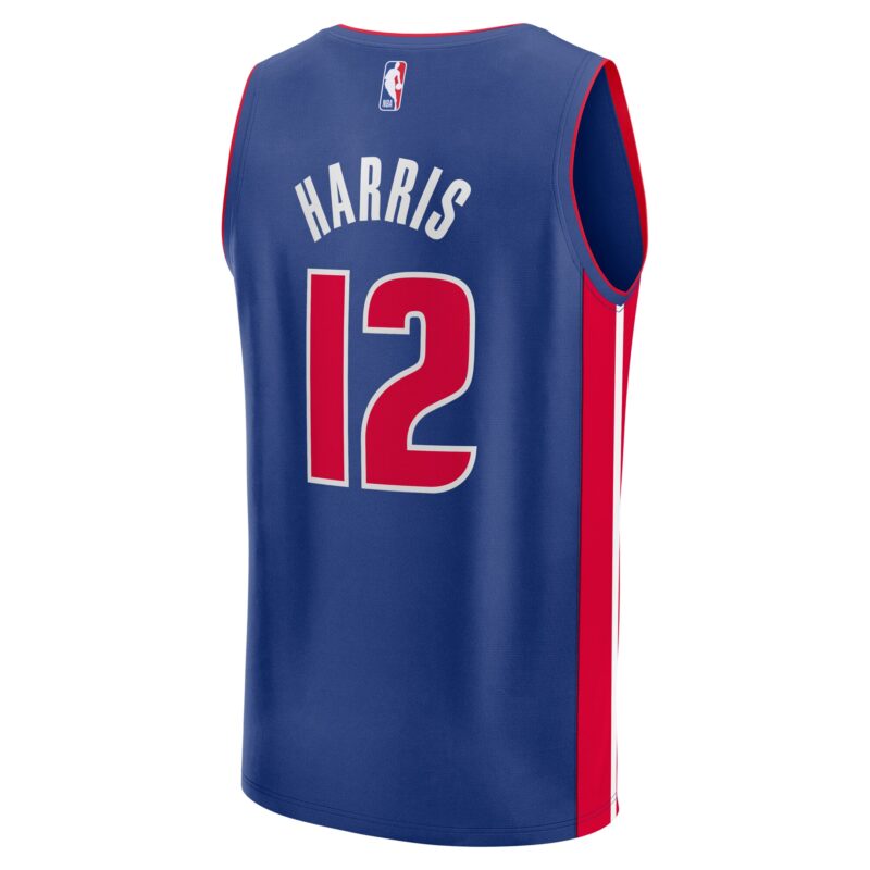 Tobias Harris Detroit Pistons Fast Break Player Jersey - Icon Edition - Blue - Image 3