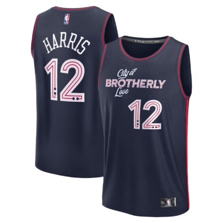 Tobias Harris Philadelphia 76ers Fast Break Jersey - Navy - City Edition