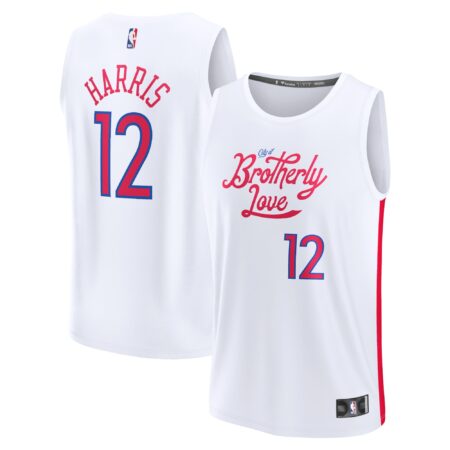 Tobias Harris Philadelphia 76ers Fastbreak Jersey - City Edition - White