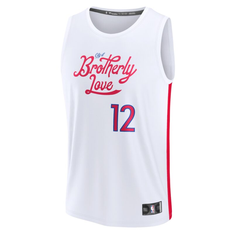 Tobias Harris Philadelphia 76ers Fastbreak Jersey - City Edition - White - Image 2
