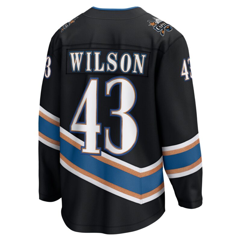 Tom Wilson Washington Capitals Alternate 50th Anniversary Premier Breakaway Player Jersey - Black - Image 3
