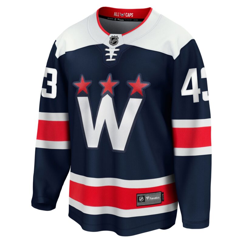 Tom Wilson Washington Capitals Alternate Premier Breakaway Player Jersey - Navy - Image 2