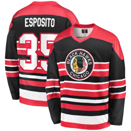 Tony Esposito Chicago Blackhawks Premier Breakaway Retired Player Jersey - Red