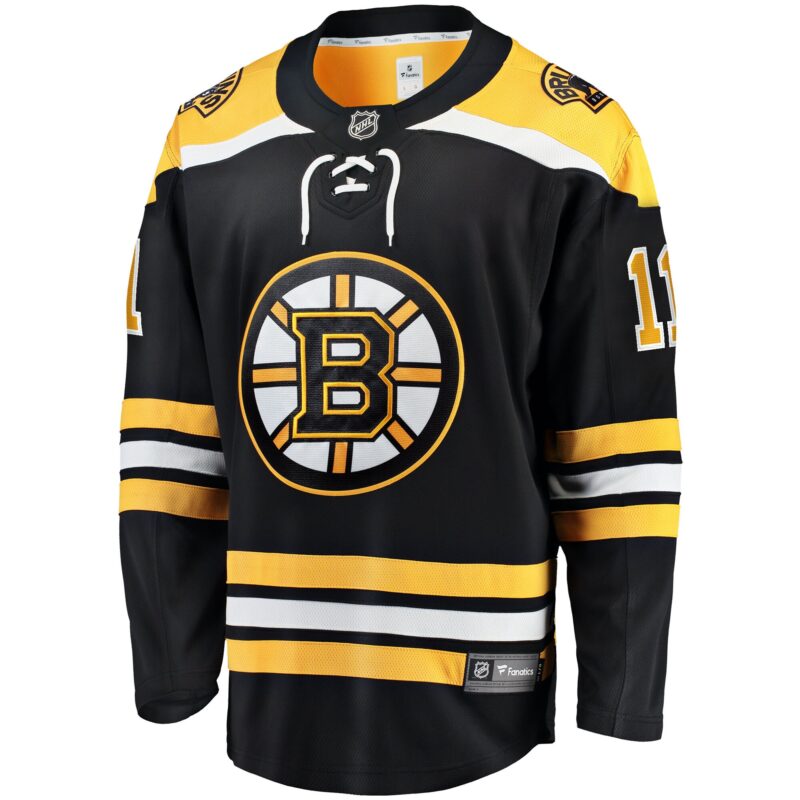 Trent Frederic Boston Bruins Home Breakaway Player Jersey - Black - Image 2