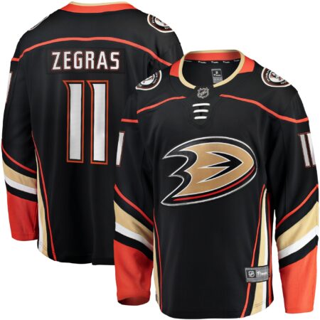 Trevor Zegras Anaheim Ducks Home Breakaway Player Jersey - Black