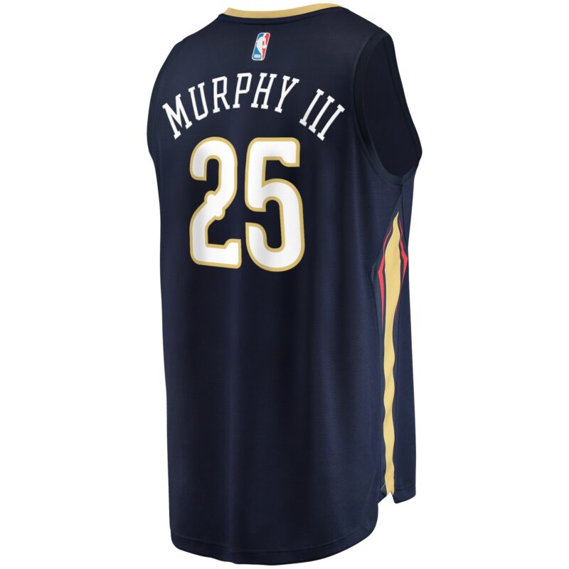 Trey Murphy III New Orleans Pelicans Fast Break Jersey - Icon Edition - Navy - Image 3