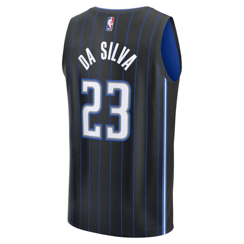 Tristan da Silva Orlando Magic 2024 Basketball Draft Fast Break Player Jersey - Icon Edition - Black - Image 3