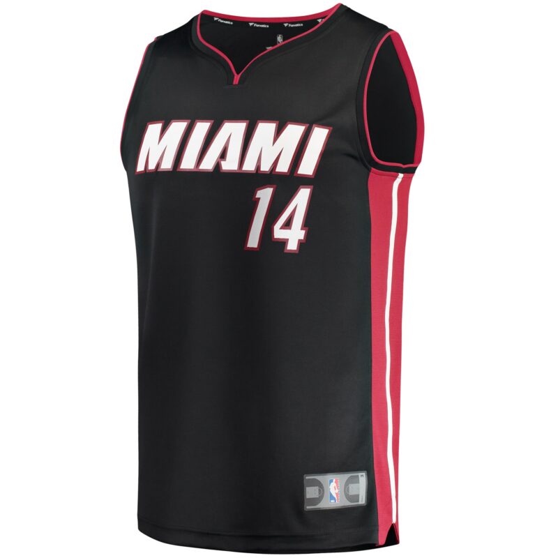 Tyler Herro Miami Heat Fast Break Jersey Black - Icon Edition - Image 2