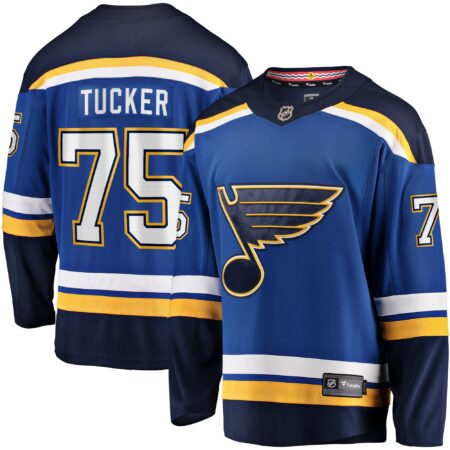 Tyler Tucker St. Louis Blues Home Premier Breakaway Player Jersey - Blue