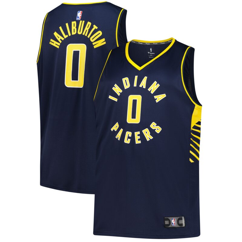 Tyrese Haliburton Indiana Pacers Big & Tall Fast Break Jersey - Icon Edition - Navy