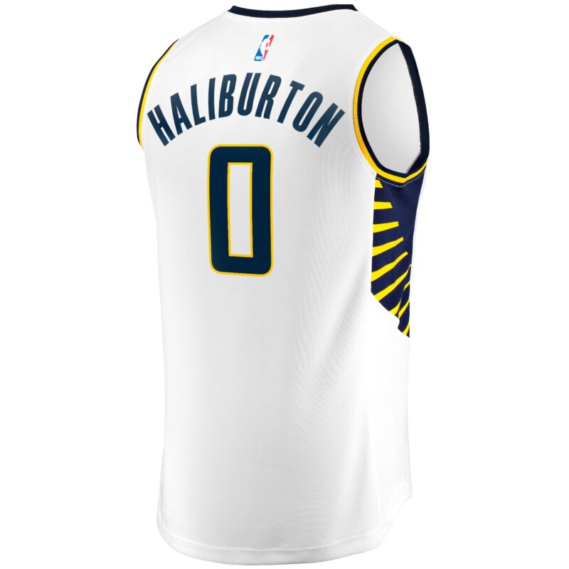 Tyrese Haliburton Indiana Pacers Fast Break Jersey - Association Edition - White - Image 3