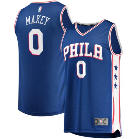 Tyrese Maxey Philadelphia 76ers Fast Jersey Royal - Icon Edition
