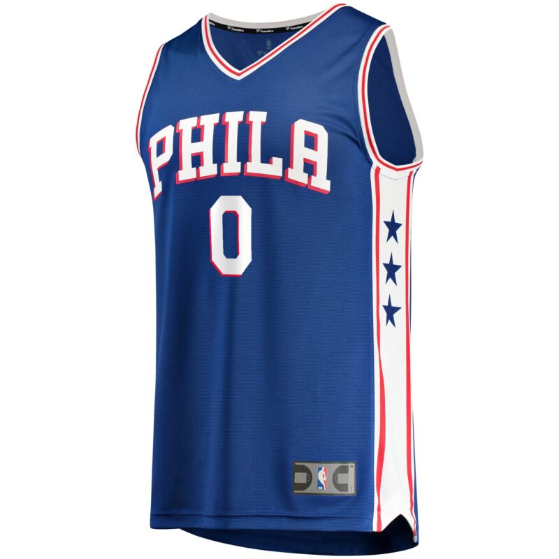Tyrese Maxey Philadelphia 76ers Fast Jersey Royal - Icon Edition - Image 2