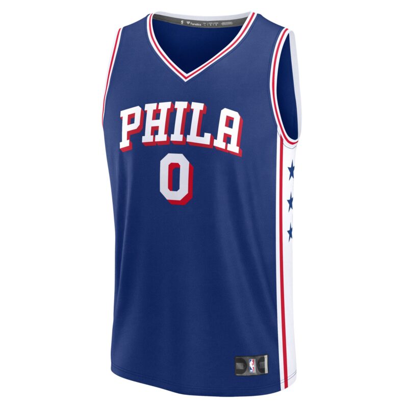 Tyrese Maxey Philadelphia 76ers Fast Break Player Jersey - Icon Edition - Royal - Image 2