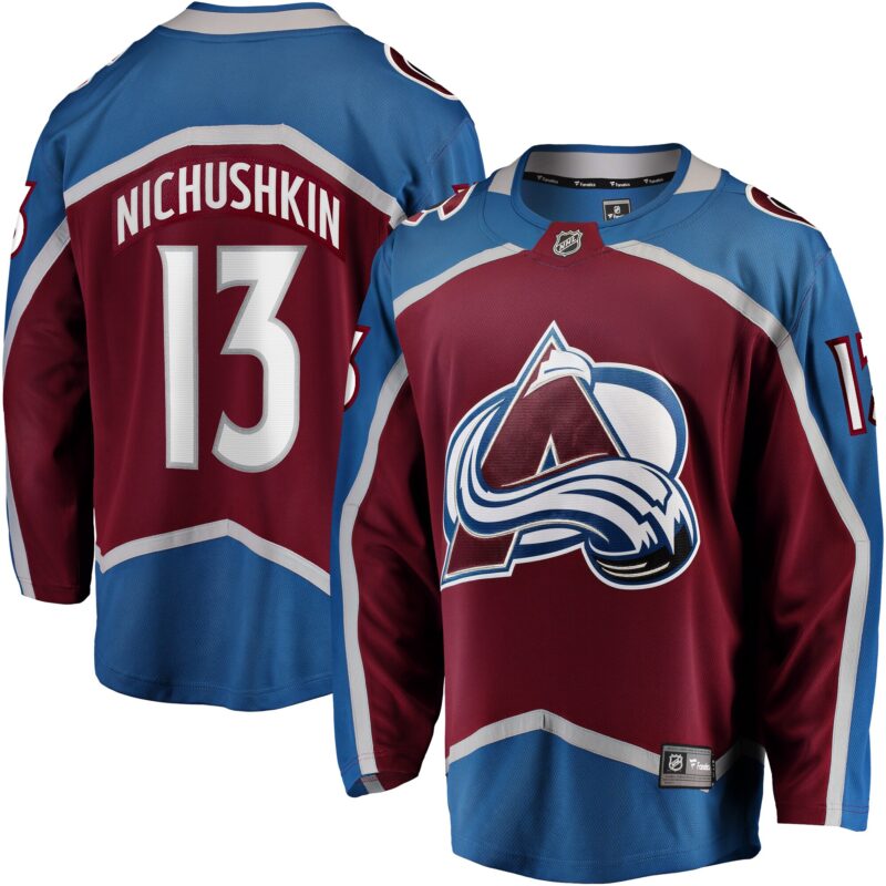 Valeri Nichushkin Colorado Avalanche Breakaway Player Jersey - Burgundy